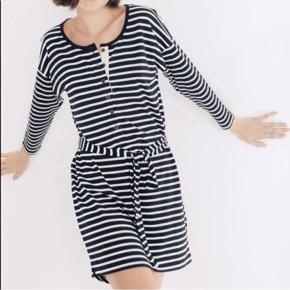 Sanctuary Sullivan Henley Stripe Dress small NWT - Picture 1 of 7
